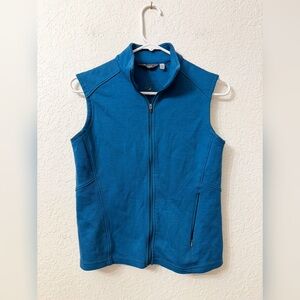 ibex Blue Merino Wool Vest - S